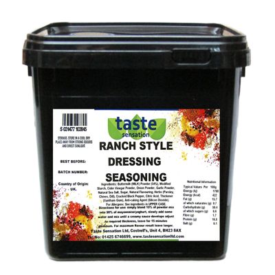 Ranch Style Dressing Seasoning Mix - 2.5kg Catering Tub