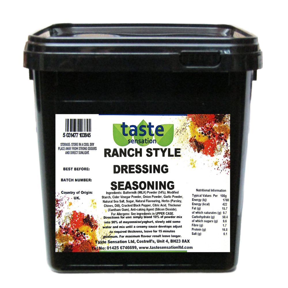 Ranch Style Dressing Seasoning Mix - 2.5kg Catering Tub