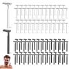 MFCGHXR Disposable Razor, 100 Pcs Disposable Razors for Men, Disposable Two Blade Shaving Razor, Black White Disposable Razor, for Men/Women's Grooming, Body & Face Shaver view 1