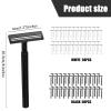 MFCGHXR Disposable Razor, 100 Pcs Disposable Razors for Men, Disposable Two Blade Shaving Razor, Black White Disposable Razor, for Men/Women's Grooming, Body & Face Shaver view 2