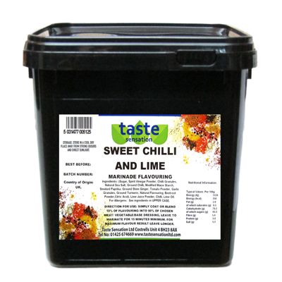 Sweet Chilli and Lime Marinade Flavouring - 2.5kg Catering Tub