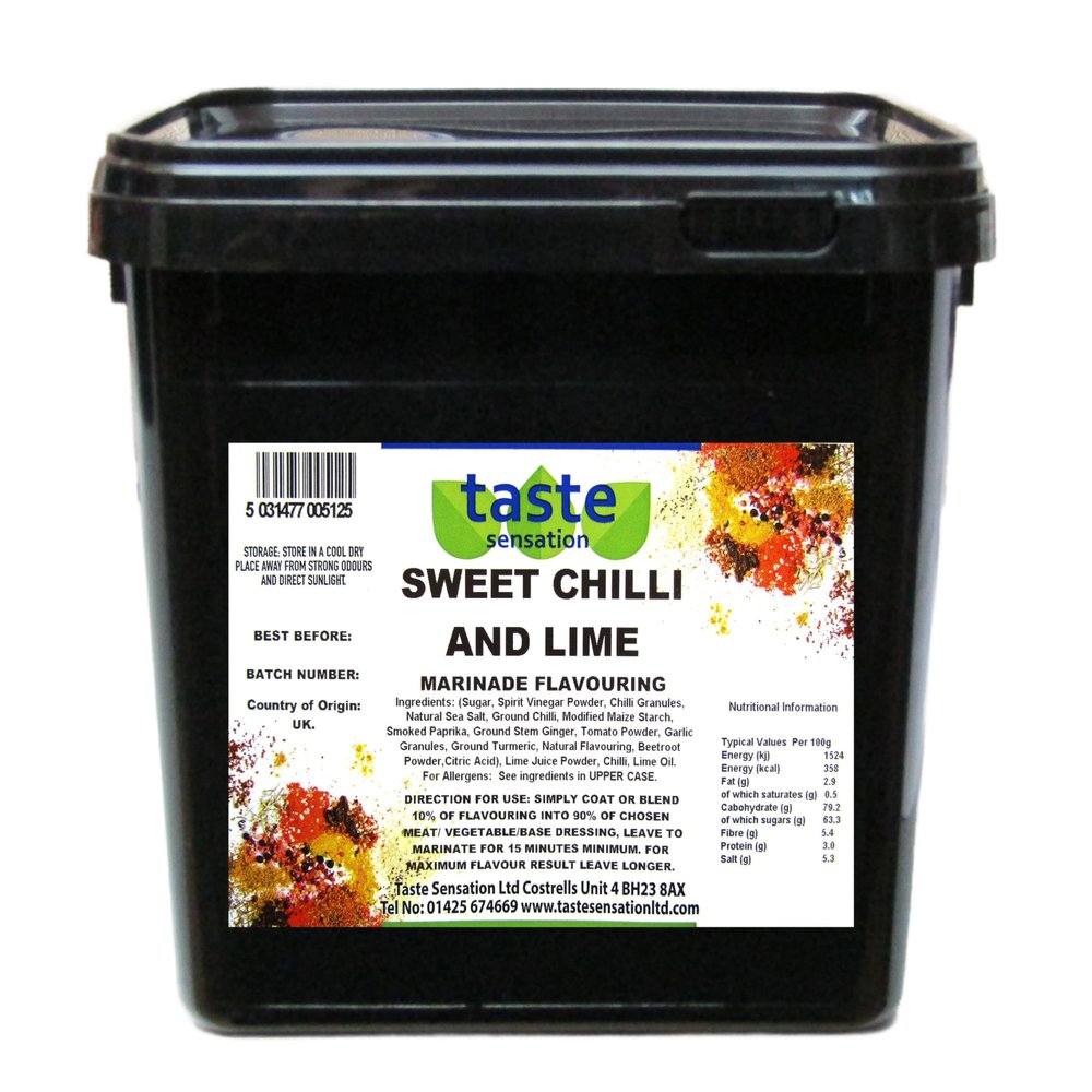 Sweet Chilli and Lime Marinade Flavouring - 2.5kg Catering Tub