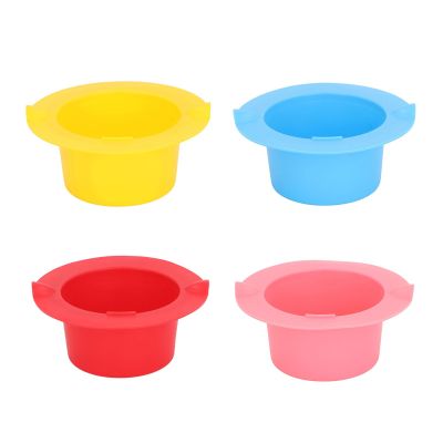 4 Colors Wax Melting Bowl, Silicon Wax Heating Liner, Narrow Edge Silicone Wax Warmer Liner
