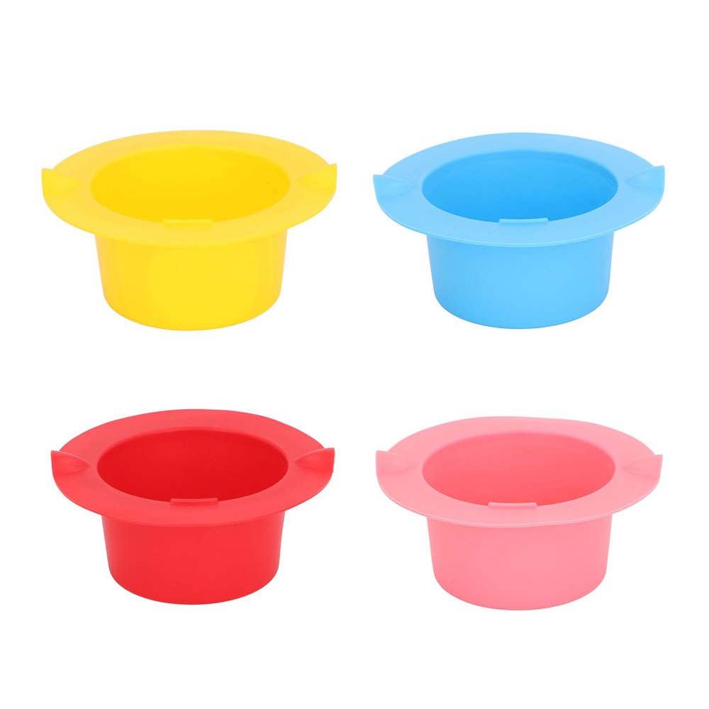 4 Colors Wax Melting Bowl, Silicon Wax Heating Liner, Narrow Edge Silicone Wax Warmer Liner