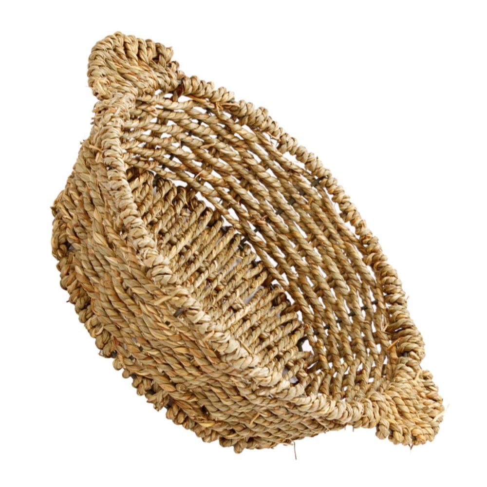 Cabilock 247 Watergrass Seagrass Basket Lid Casserole Basket Heat Mat Double-Ear Pot Mat Sturdy and Practical