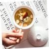 Casserole pot with lid,ceramic hot pot, Ceramic Stew Pot Ceramic Bowl with Lid Ramen Noodles Casserole Dish with Lid Snack Bowl Stew Cooking Pot Mini Stew Pot with Lid Home Kitchen Supply Soup Bowl St view 2