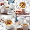 Casserole pot with lid,ceramic hot pot, Ceramic Stew Pot Ceramic Bowl with Lid Ramen Noodles Casserole Dish with Lid Snack Bowl Stew Cooking Pot Mini Stew Pot with Lid Home Kitchen Supply Soup Bowl St view 3