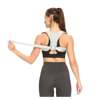 MIDILI Adjustable Back Shoulder Posture Corrector Belt Clavicle Spine Support Reshape Your Body Home Office Back Posture Correctors (Color : B, Size : S/Small)