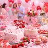 12 Pack Glitter Happy Valentine's Day Cake Toppers, 4.72x4 Inches Sweet Love Food Picks, Large Pink and Red Cake Decorations, Perfect for Valentine's Day Party Supplies view 4