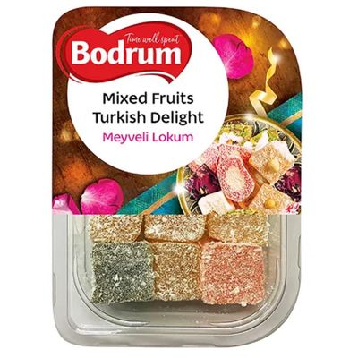 Bodrum Mixed Fruit Turkish Delight 200 gr