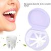 Denture Toothbrush, Double Bristle Head Denture Cleaning Brush 4 Bath Case False Teeth Storage Container Case Orthodontic Dental Retainer Box Denture Bath Case /169 view 4