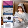 CYMYYDS Portable Far Infrared Sauna Blanket, 2 Zone Controller Professional Therapy Sweating Sauna Bed Stress Pain Relief, for Home SPA Beauty Salon 180X80cm Silver view 2