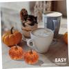 Cabilock 50 Pcs Foam Pumpkin Artificial Pumpkins Glitter Pumpkins Dining Room Decor for Table Fall Harvest Fake Mini Halloween Ornament Little Pumpkin Miniature view 2