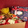 Jaiccha Ghasitaram Christmas Gift Hamper Box with Plum Cake and Chocolates and Tags view 1