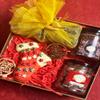 Jaiccha Ghasitaram Christmas Gift Hamper Box with Plum Cake with Plum Cake and 2 Jars and Chocolates view 1