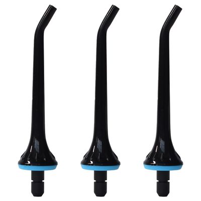 Flosser Replacement Tips for Hangsun, Nicwell, COSLUS, Mospro, Zerhunt Water Flosser, Oral Irrigator Jet Tip Nozzel Black, 3 Pack