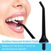Flosser Replacement Tips for Hangsun, Nicwell, COSLUS, Mospro, Zerhunt Water Flosser, Oral Irrigator Jet Tip Nozzel Black, 3 Pack view 4