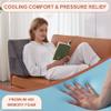 Knee Pillow for Back Sleeping, Leg Pillow Knee Wedge Pillow, Memory Foam Wedge Pillows for Legs After Surgery, Triangle Pillow for Knee Support, Leg Elevation, Knees Hip Back Pain Relief, Short Plush view 3