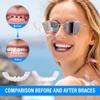 Flipped Warmth 2 Pairs Fake Teeth, Veneers Snap in Teeth - Instant Perfect Smile Clip on Veneers Top And Bottom, Snap on Veneers Teeth Perfect Braces To Make White Tooth Beautiful Neat view 4