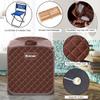 COSTWAY Portable Steam Sauna Tent, Folding Personal Full Body Spa Home Sauna with 1000W Generator, 9 Levels Temperature, Timer, Chair & Foot Massage Roller, Therapy Detox Room Steam Cabin (Coffee) view 4