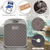 COSTWAY Portable Steam Sauna Tent, Folding Personal Full Body Spa Home Sauna with 1000W Generator, 9 Levels Temperature, Timer, Chair & Foot Massage Roller, Therapy Detox Room Steam Cabin (Grey) view 4
