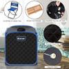 COSTWAY Portable Steam Sauna Tent, Folding Personal Full Body Spa Home Sauna with 1000W Generator, 9 Levels Temperature, Timer, Chair & Foot Massage Roller, Therapy Detox Room Steam Cabin (Black) view 4