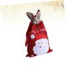 ABOOFAN Christmas Candy Bag Bag for Party Decorations Thicken Fabric Santa Claus Snowman Christmas view 3