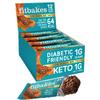 Fit Bakes 64 Calories Salted Caramel Bars, Diabetic Chocolate Keto Snack, 1 Net Carb Low Sugar Chocolate Crunch Cakes (12x19g) Biscuits Diabetic Sweets & Treats, Low Calorie Snack, Fitbakes
