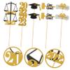 MUCKLILY 1set Graduation Party Decorations Decorative Centerpiece Sticks for Vase for Graduation Parties Photo Booth Props and School Themed Events view 2