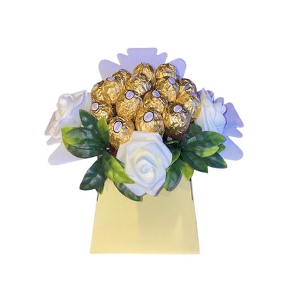 Chocolate Hamper Ferraro Bouquet Flower Red Personalised Gift Box Sweets Candy Present Large Birthday (Medium)