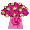 Chocolate Hamper Ferero Rochr Bouquet Mothers Day Red Personalised Gift Box Sweets Candy Present (Extra large) view 1