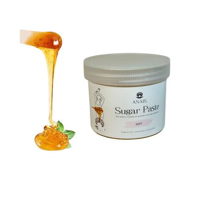 ANAIS Sugar Paste Wax Hair Removal 250g, Soft Consistency  Natural Sugaring Wax for Professional & Home Use