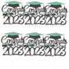 CIMAXIC 6pcs Graduation Cake Topper Flag Cupcake Toppers Edible Decorations Wedding Party Supplies view 1