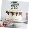 CIMAXIC 6pcs Graduation Cake Topper Flag Cupcake Toppers Edible Decorations Wedding Party Supplies view 4