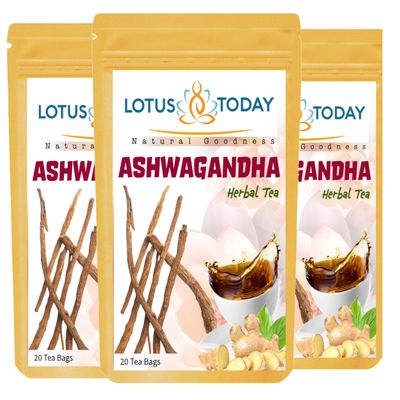 Premium Ashwagandha Tea: Unwind, Rejuvenate Relax, Night time Herbal Tea Blend