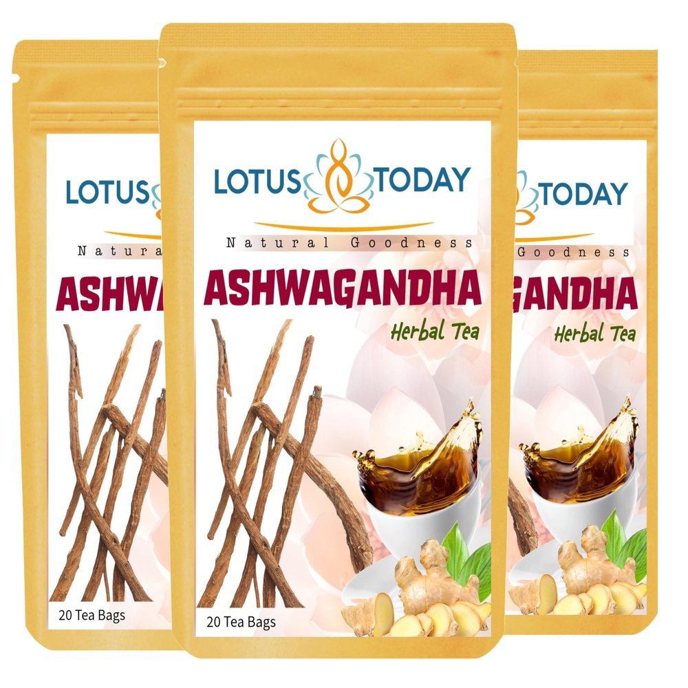 Premium Ashwagandha Tea: Unwind, Rejuvenate Relax, Night time Herbal Tea Blend