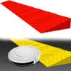 Agashi Threshold Ramp, Portable Driveway Curb Ramps High 1-6.5Cm Kerb Ramp for Doorways Wheelchair/Red/100 * 7 * 1.5Cm view 1