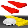 Agashi Threshold Door Step Ramp Curb Ramp for Robot Vacuum Cleaner Doorway Walker Elderly Stairs Wheelchairs/Red/100 * 10 * 4Cm view 1