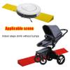 Agashi Threshold Door Step Ramp Curb Ramp for Robot Vacuum Cleaner Doorway Walker Elderly Stairs Wheelchairs/Red/100 * 10 * 4Cm view 4