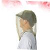 VICASKY 2pcs Outdoor Hiking Face Mesh Net for Men Women Teenagers Cap Dust Cap Head Net for Camping Climbing Army Green view 2