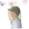 ibasenice 2pcs Head Net Face Mesh for Outdoor Activities for Camping Hiking Fishing and Climbing Lightweight Insect Protection Army Green view 4