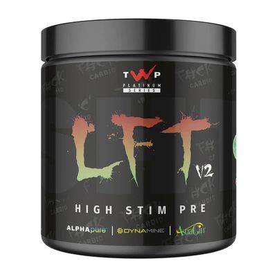 TWP Nutrition Platinum Series LFT V2, High Stim Strong Pre Workout, 390g and 30 Servings, 9 Great Flavours (Cherry Limeade)