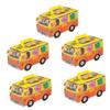 ifundom 5pcs Candy Packaging Boxes Cartoon Bus Shaped Boys and Girls Candy Birthday Party Snack Storage Boxes for Party Bags and Toy Storage view 1
