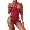 AMDOLE Clearance Items Sexy Lingerie For Women Sets Open Cup Lingerie Plus Size Sexy Outfits For Women Sexy Fairy Costume Sexy Tops For Women Lightning Deals Of Today Lingerie Sets For Women Uk Red view 2