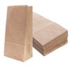 100pcs Kraft Paper Bottom Food Pouches Takeaway Packing Bag Paper Bags Zip Seal for Sandwich Cookies view 1