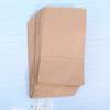100pcs Kraft Paper Bottom Food Pouches Takeaway Packing Bag Paper Bags Zip Seal for Sandwich Cookies view 4
