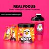 HOLY Energy Gaming Booster Flavour Powder | 50 portions with NewCaff & Green Tea Extract | Focus Booster - Focus Drink | Vegan with 100% natural fruit flavours (350 grams, Raspberry Raptor) view 4