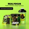 HOLY Energy Gaming Booster Flavour Powder | 50 portions with NewCaff & Green Tea Extract | Focus Booster - Focus Drink | Vegan with 100% natural fruit flavours (350 grams, Gorilla's Grape) view 4