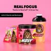 HOLY Energy Gaming Booster Flavour Powder | 50 portions with NewCaff & Green Tea Extract | Focus Booster - Focus Drink | Vegan with 100% natural fruit flavours (350 grams, Lion's Lemonade) view 4