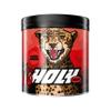 HOLY Energy Gaming Booster Flavour Powder | 50 portions with NewCaff & Green Tea Extract | Focus Booster - Focus Drink | Vegan with 100% natural fruit flavours (350 grams, Cherry Cheetah) view 1